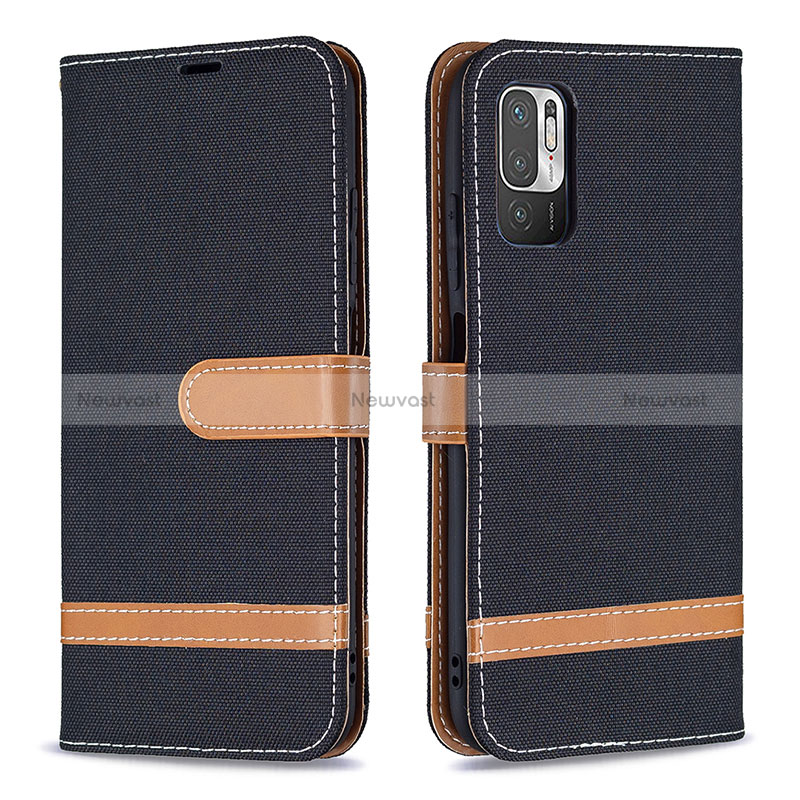 Leather Case Stands Flip Cover Holder B16F for Xiaomi Redmi Note 11 SE 5G