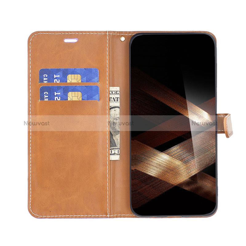 Leather Case Stands Flip Cover Holder B16F for Xiaomi Redmi Note 13 Pro+ Plus 5G