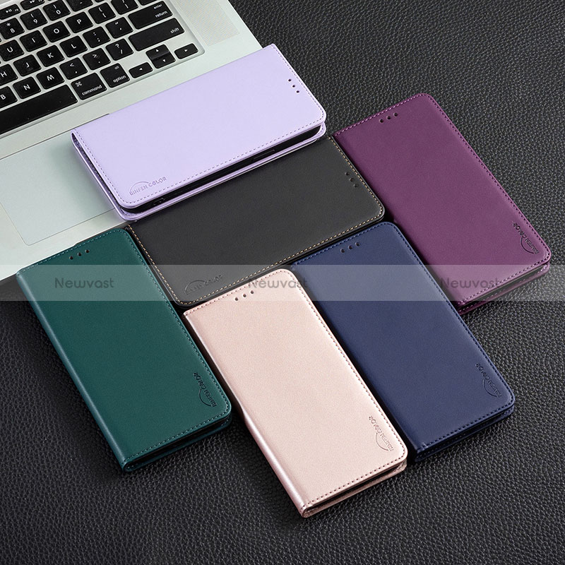 Leather Case Stands Flip Cover Holder B17F for Oppo A79 5G