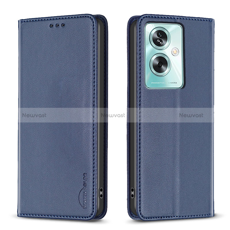 Leather Case Stands Flip Cover Holder B17F for Oppo A79 5G
