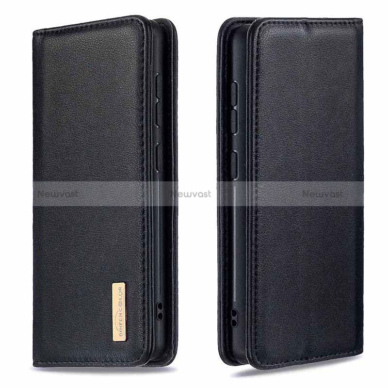 Leather Case Stands Flip Cover Holder B17F for Samsung Galaxy A21