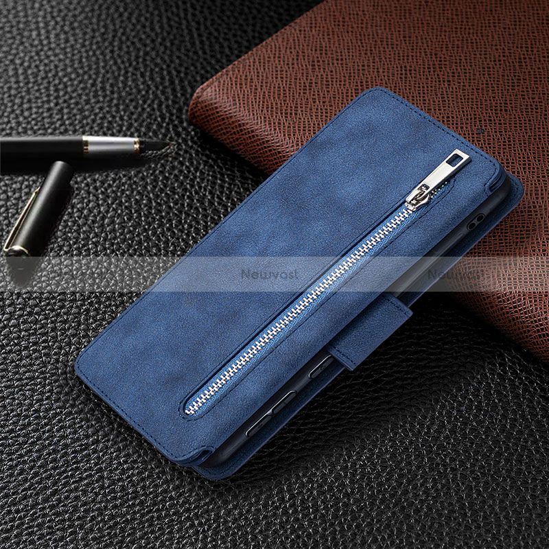 Leather Case Stands Flip Cover Holder B18F for Samsung Galaxy A21