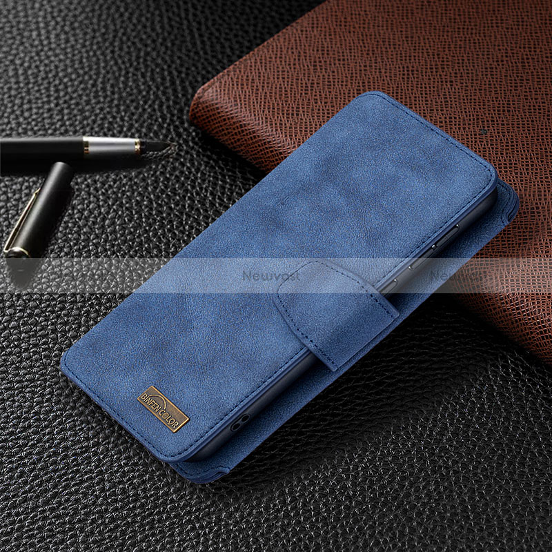Leather Case Stands Flip Cover Holder B18F for Samsung Galaxy A50S