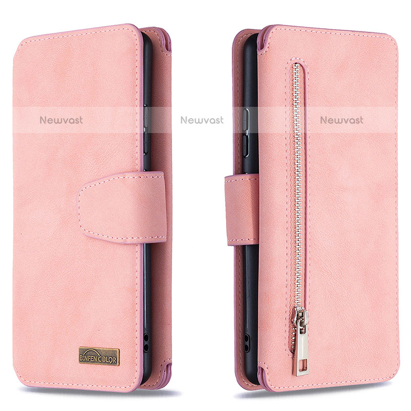 Leather Case Stands Flip Cover Holder B18F for Samsung Galaxy A91
