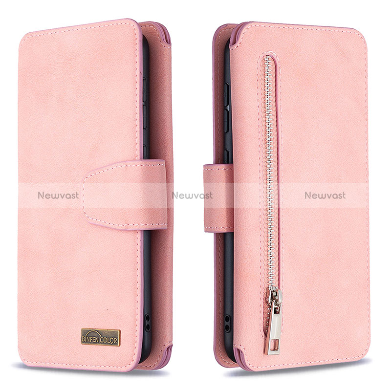 Leather Case Stands Flip Cover Holder B18F for Samsung Galaxy M10S
