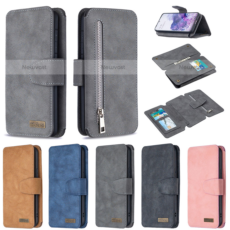 Leather Case Stands Flip Cover Holder B18F for Samsung Galaxy S20 5G