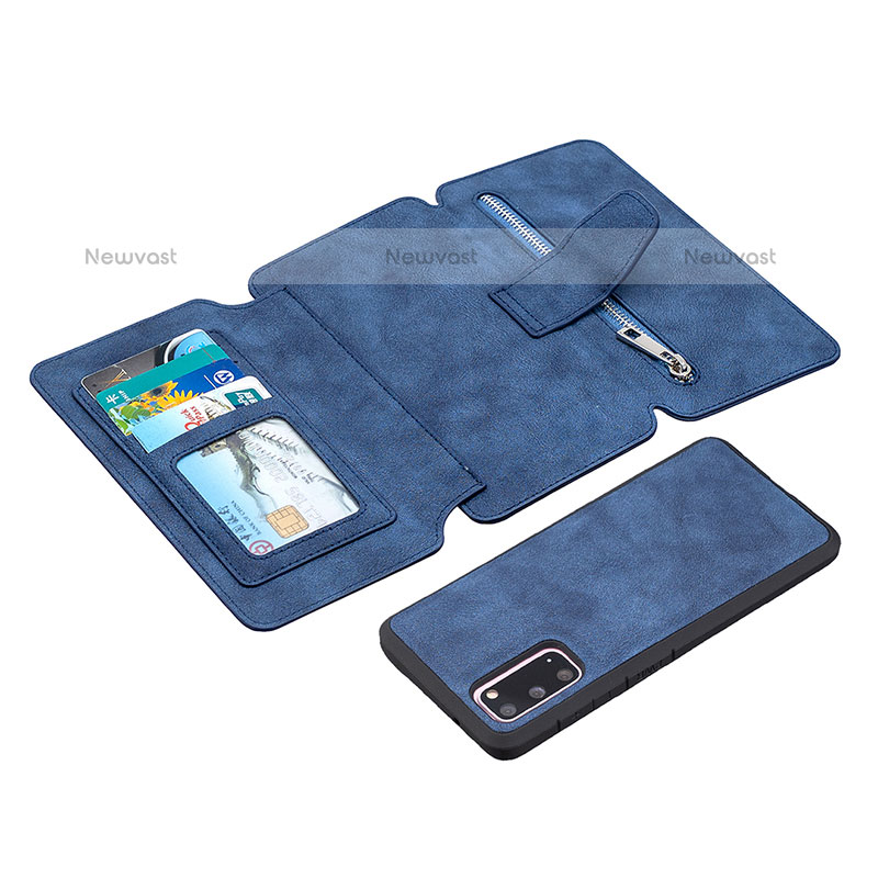 Leather Case Stands Flip Cover Holder B18F for Samsung Galaxy S20