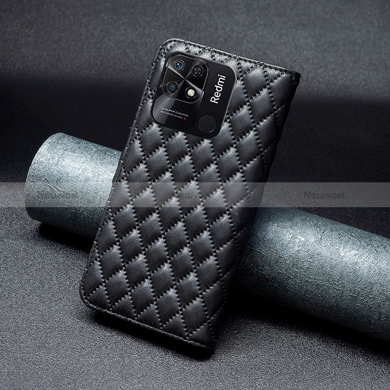 Leather Case Stands Flip Cover Holder B19F for Xiaomi Redmi 10 Power