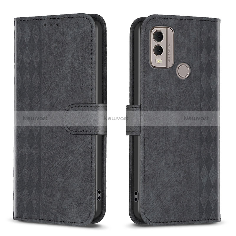 Leather Case Stands Flip Cover Holder B21F for Nokia C22