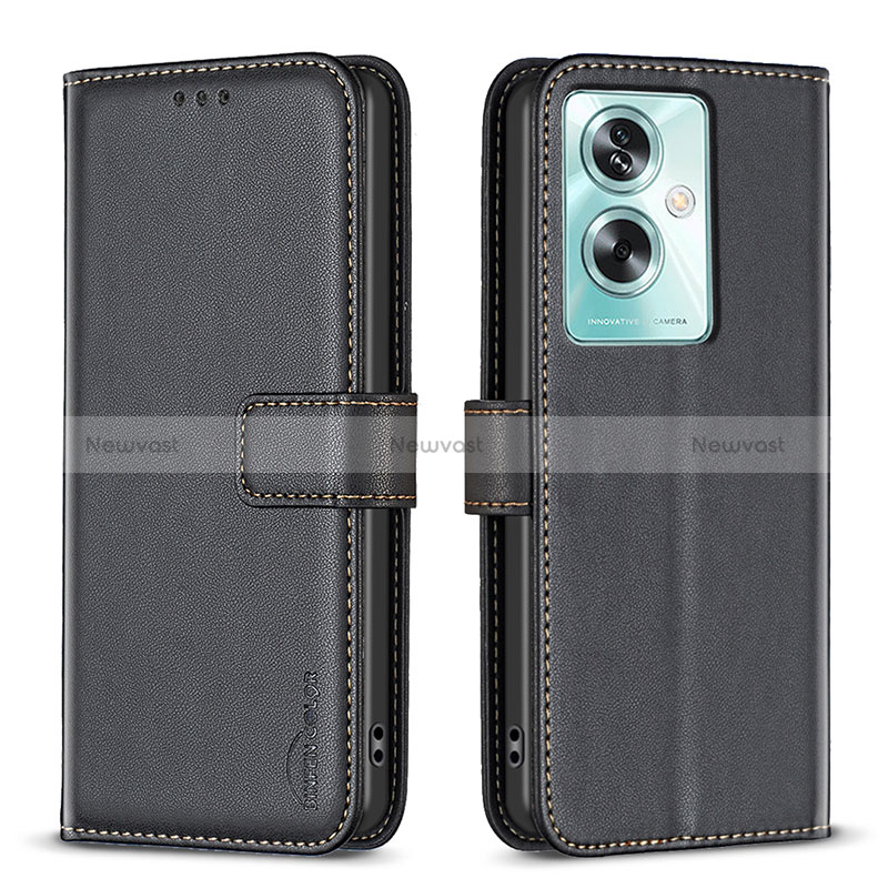 Leather Case Stands Flip Cover Holder B22F for Oppo A79 5G