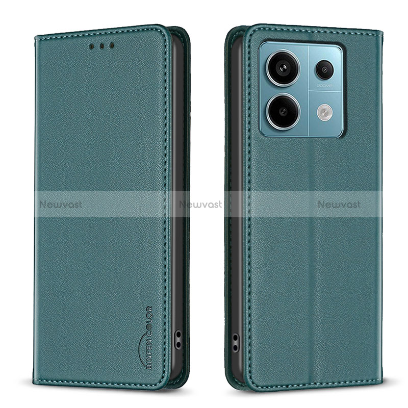 Leather Case Stands Flip Cover Holder B22F for Xiaomi Redmi Note 13 Pro 5G