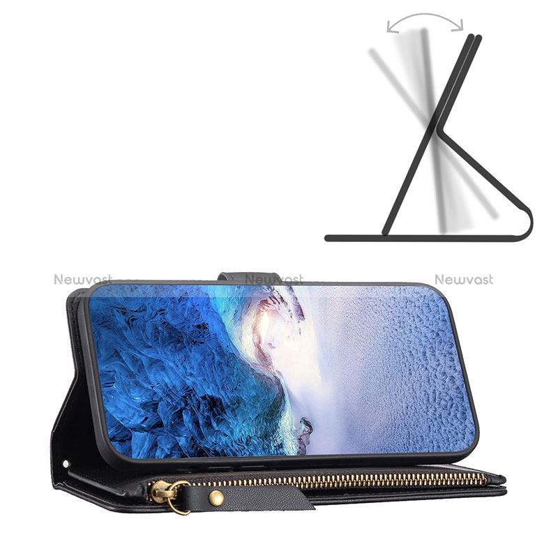 Leather Case Stands Flip Cover Holder B22F for Xiaomi Redmi Note 13 Pro+ Plus 5G