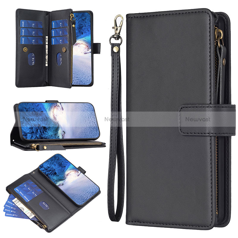 Leather Case Stands Flip Cover Holder B23F for Xiaomi Redmi 13C