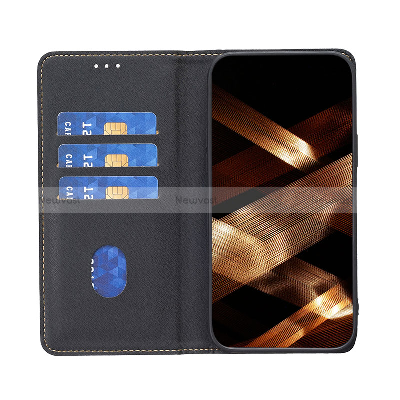 Leather Case Stands Flip Cover Holder B24F for Motorola Moto G73 5G