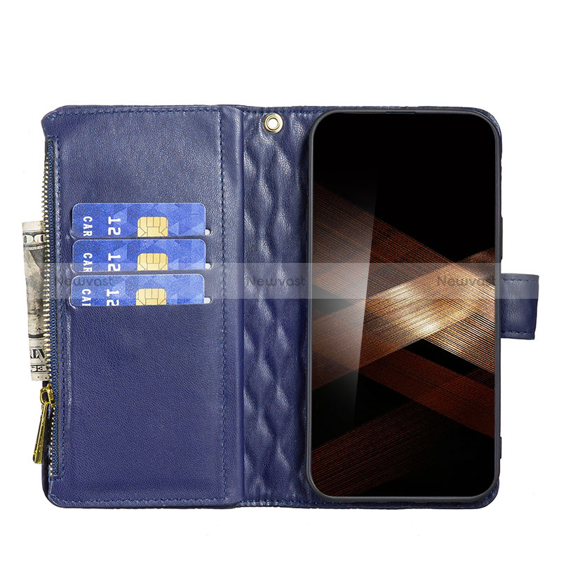 Leather Case Stands Flip Cover Holder BF1 for Samsung Galaxy S24 Plus 5G