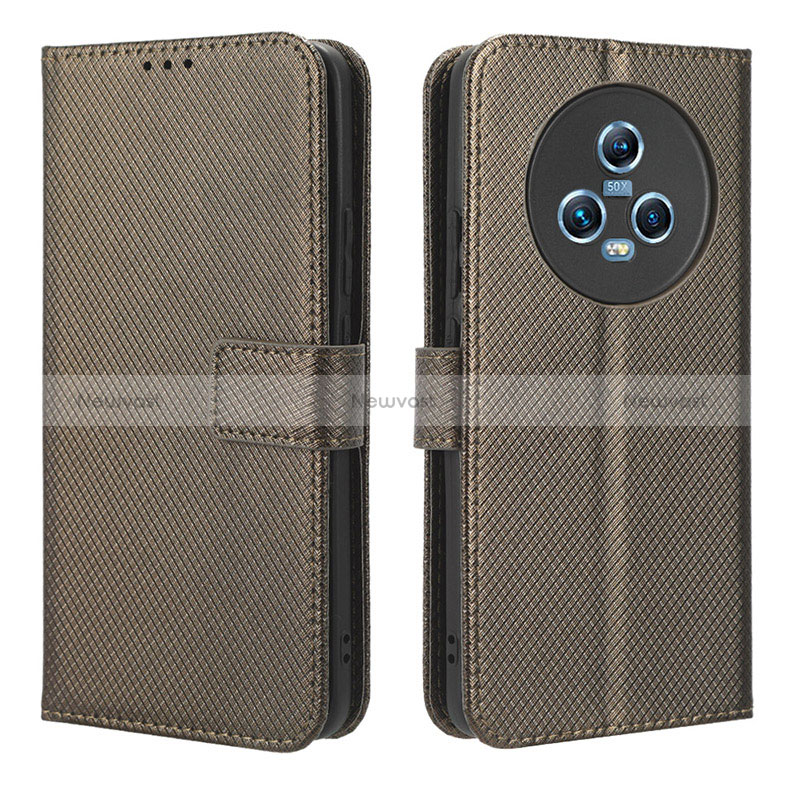 Leather Case Stands Flip Cover Holder BY1 for Huawei Honor Magic5 5G