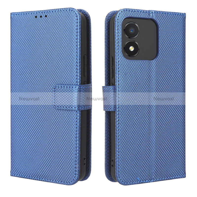 Leather Case Stands Flip Cover Holder BY1 for Huawei Honor X5