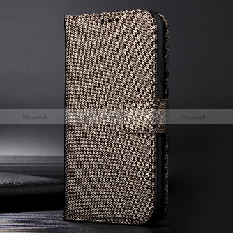Leather Case Stands Flip Cover Holder BY1 for Motorola Moto E7 Power