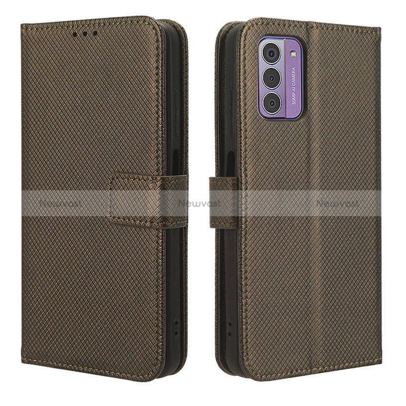 Leather Case Stands Flip Cover Holder BY1 for Nokia G310 5G