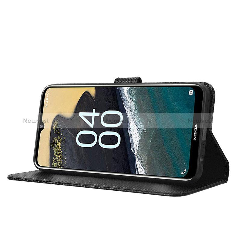 Leather Case Stands Flip Cover Holder BY1 for Nokia G400 5G