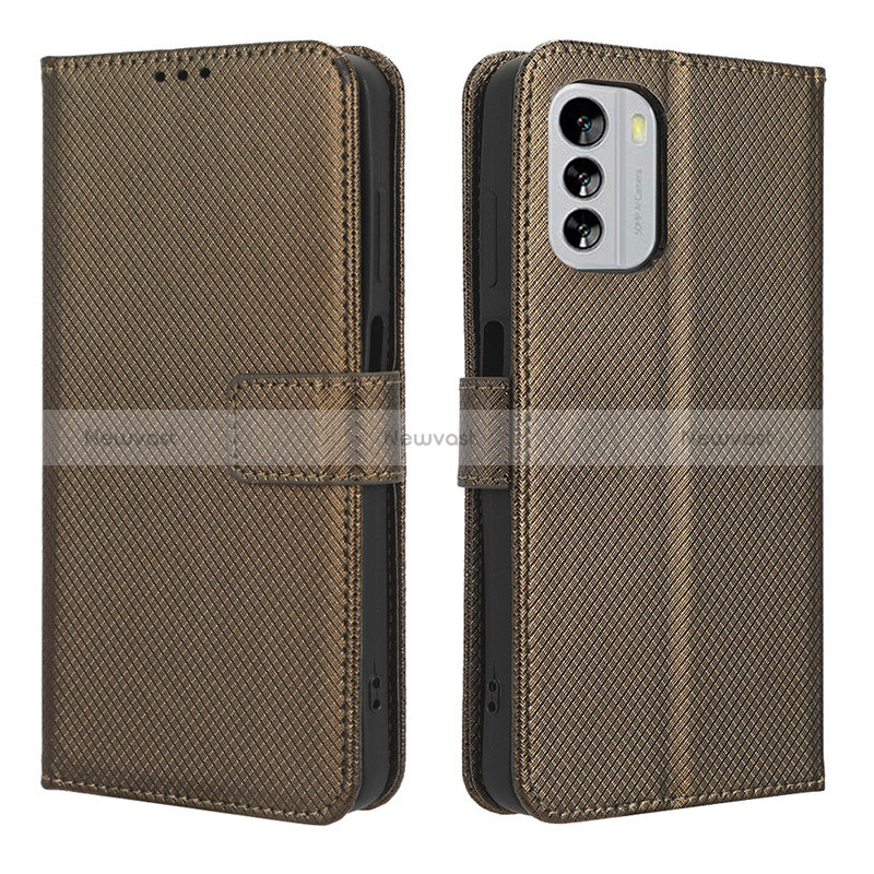 Leather Case Stands Flip Cover Holder BY1 for Nokia G60 5G