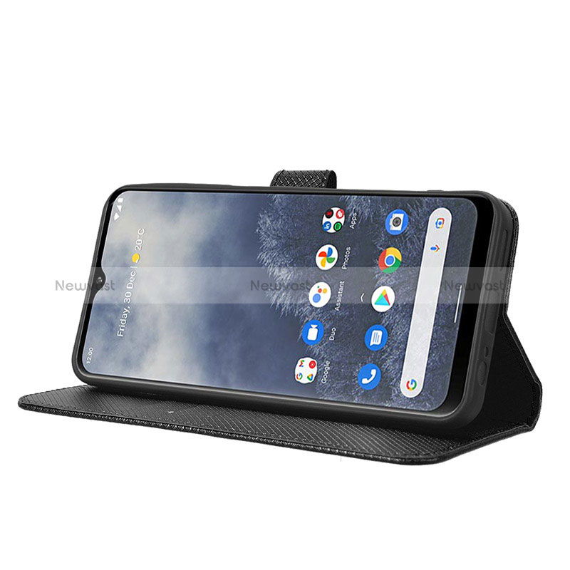 Leather Case Stands Flip Cover Holder BY1 for Nokia G60 5G