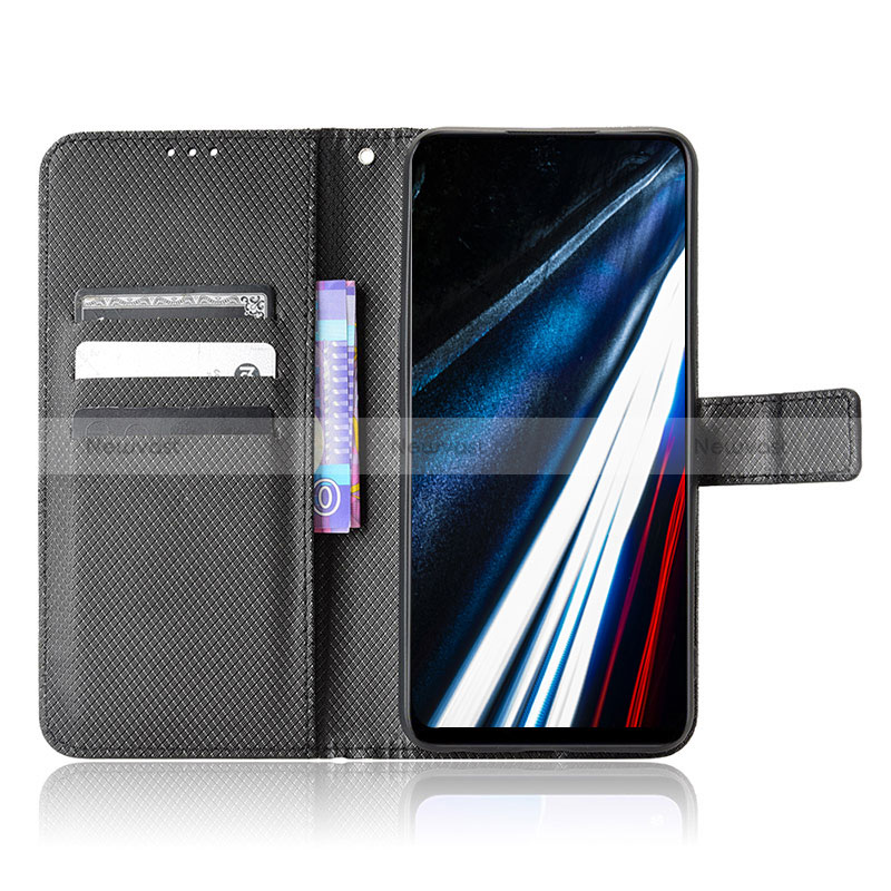 Leather Case Stands Flip Cover Holder BY1 for Oppo A58 4G