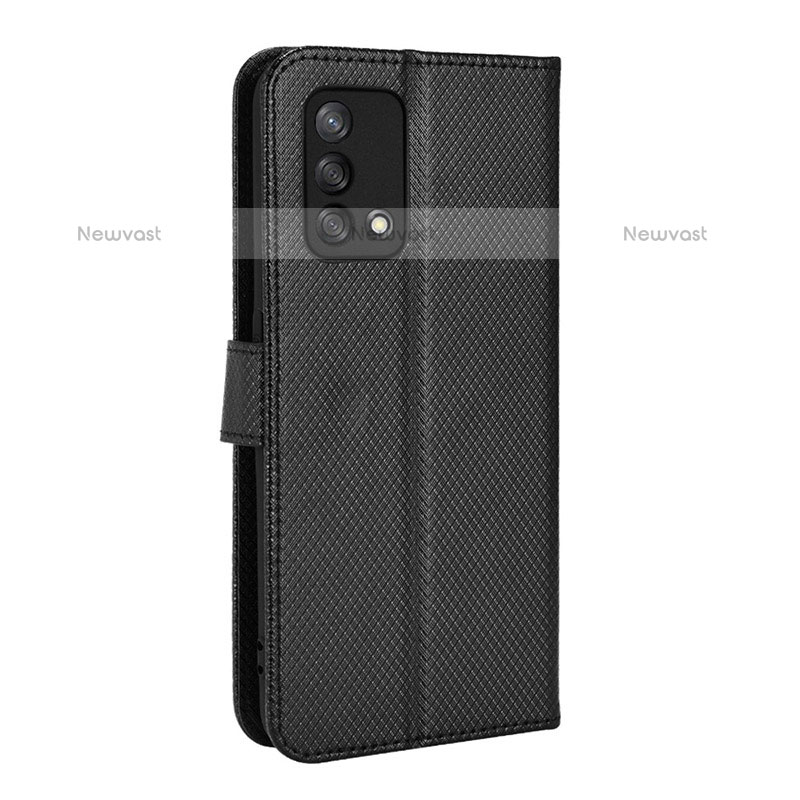 Leather Case Stands Flip Cover Holder BY1 for Oppo A74 4G