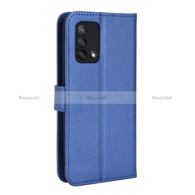Leather Case Stands Flip Cover Holder BY1 for Oppo A95 4G