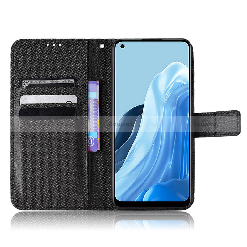 Leather Case Stands Flip Cover Holder BY1 for Oppo Reno7 4G