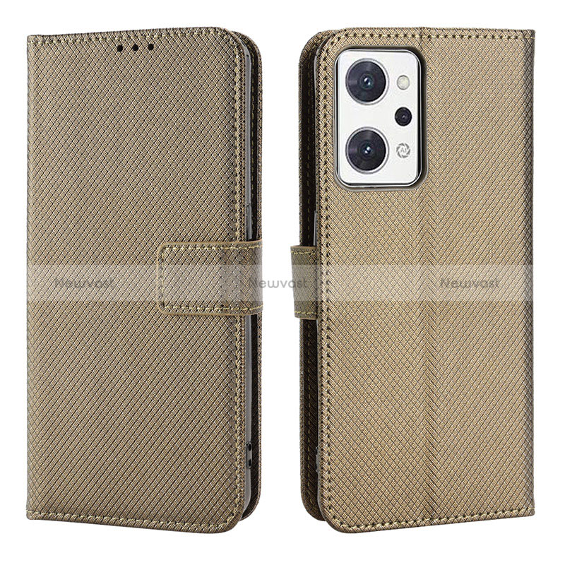 Leather Case Stands Flip Cover Holder BY1 for Oppo Reno7 A