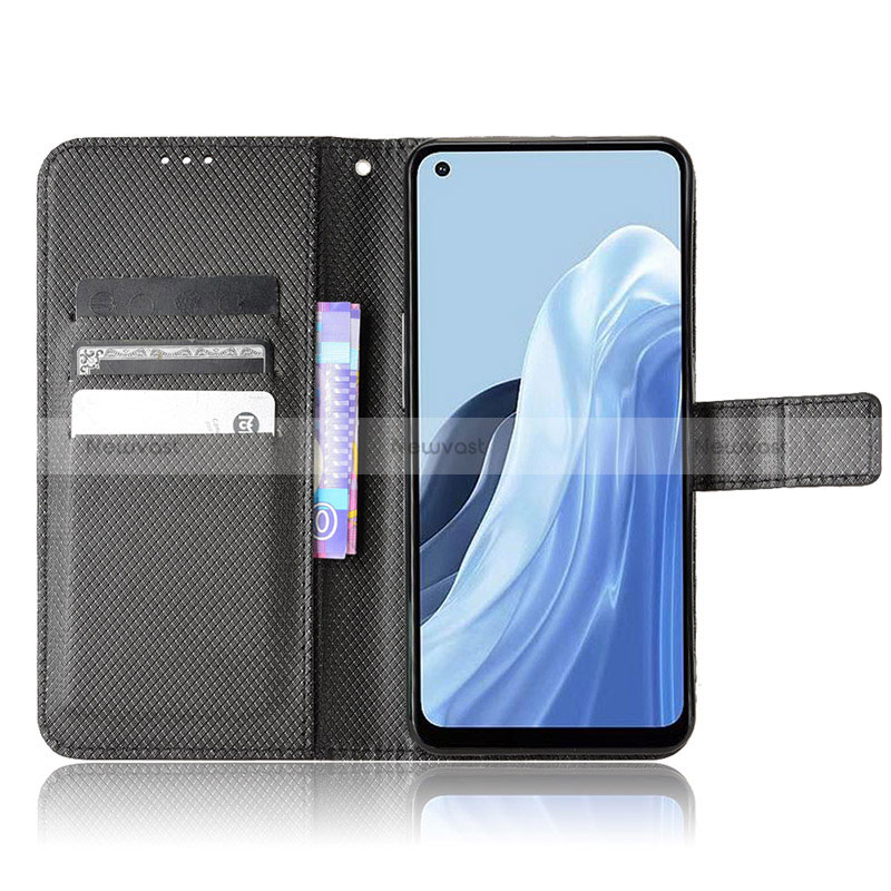 Leather Case Stands Flip Cover Holder BY1 for Oppo Reno7 A