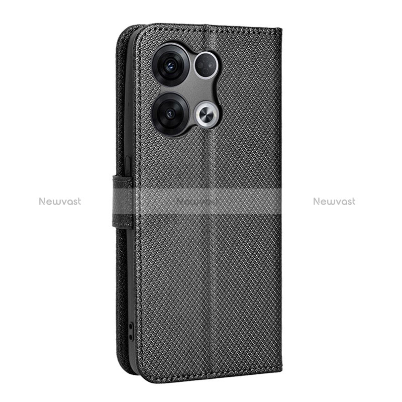 Leather Case Stands Flip Cover Holder BY1 for Oppo Reno8 5G