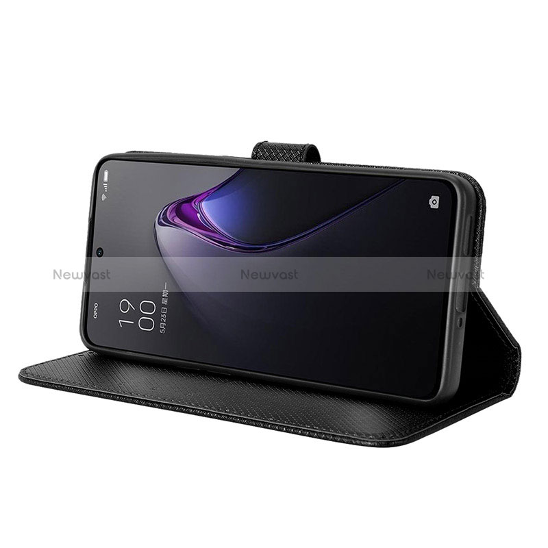 Leather Case Stands Flip Cover Holder BY1 for Oppo Reno8 Pro+ Plus 5G