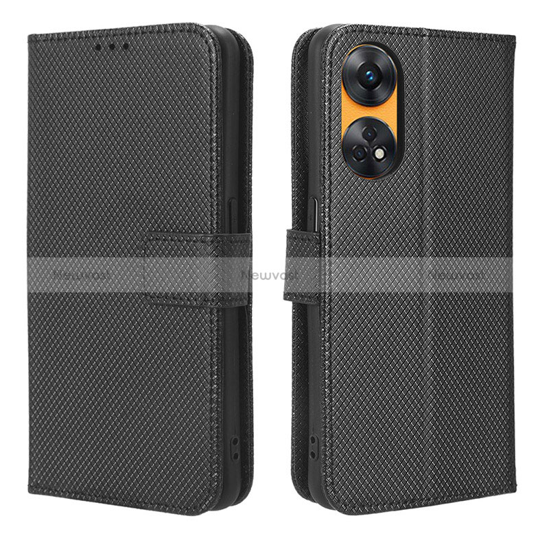 Leather Case Stands Flip Cover Holder BY1 for Oppo Reno8 T 4G