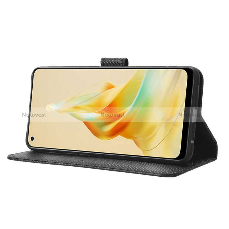 Leather Case Stands Flip Cover Holder BY1 for Oppo Reno8 T 4G