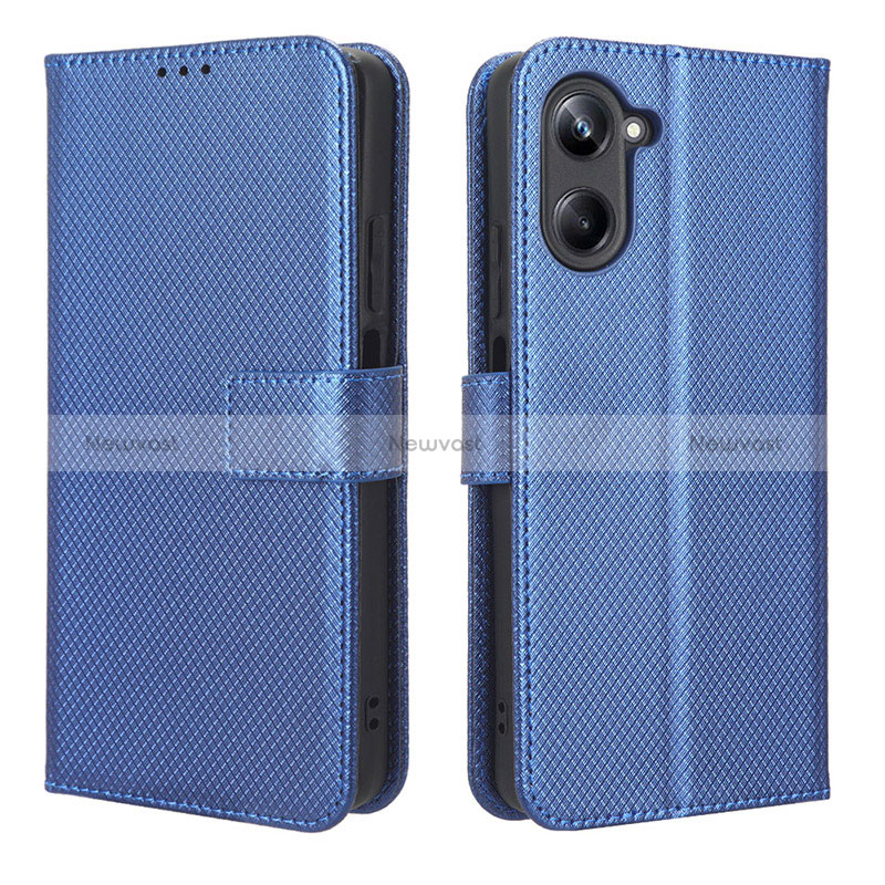 Leather Case Stands Flip Cover Holder BY1 for Realme 10 4G