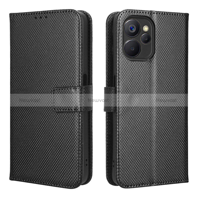 Leather Case Stands Flip Cover Holder BY1 for Realme 9i 5G