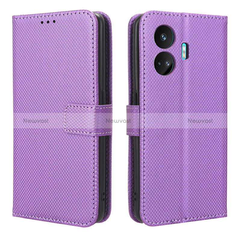 Leather Case Stands Flip Cover Holder BY1 for Realme GT Neo5 SE 5G