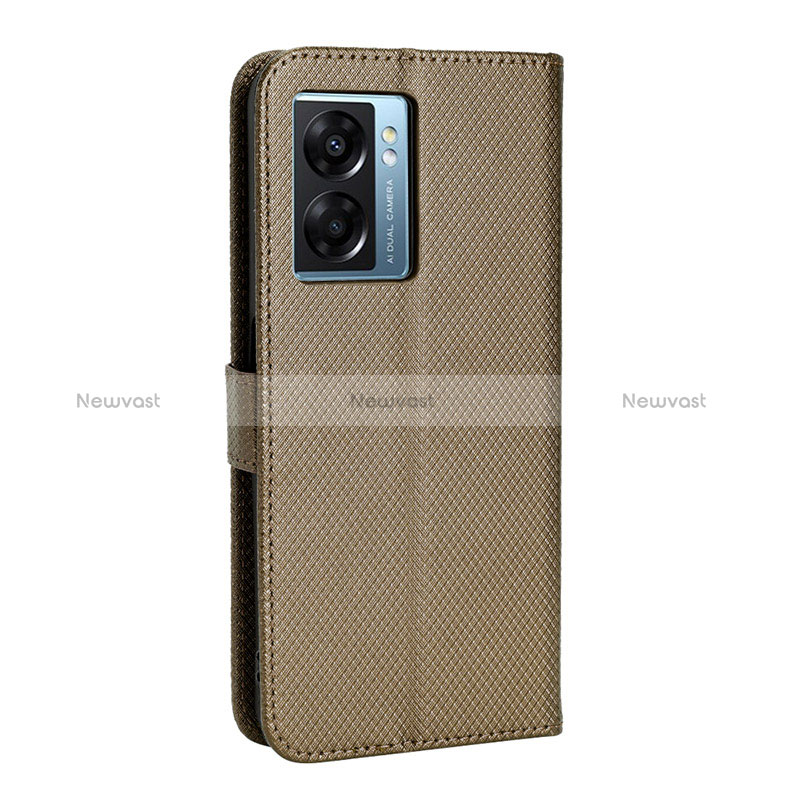 Leather Case Stands Flip Cover Holder BY1 for Realme V23 5G