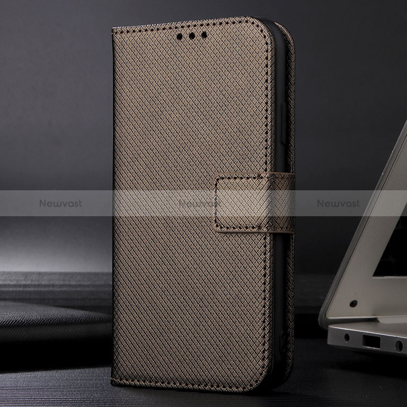 Leather Case Stands Flip Cover Holder BY1 for Samsung Galaxy A01 Core