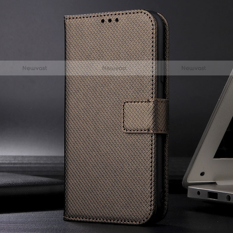 Leather Case Stands Flip Cover Holder BY1 for Samsung Galaxy S23 5G