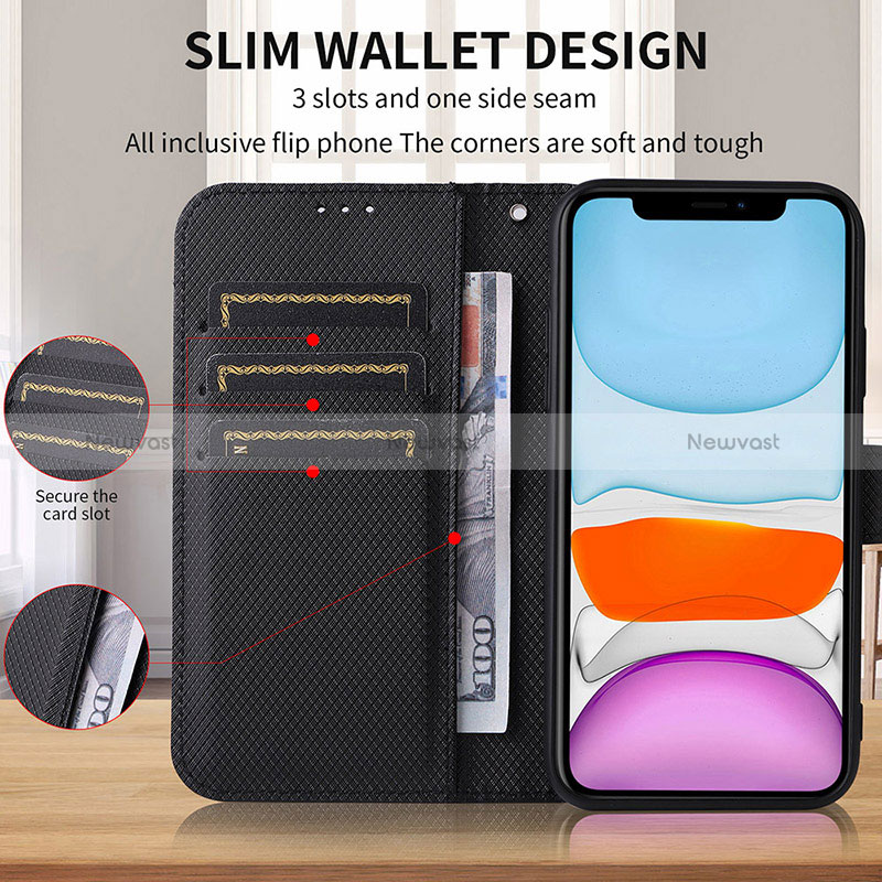 Leather Case Stands Flip Cover Holder BY1 for Sony Xperia 10 III