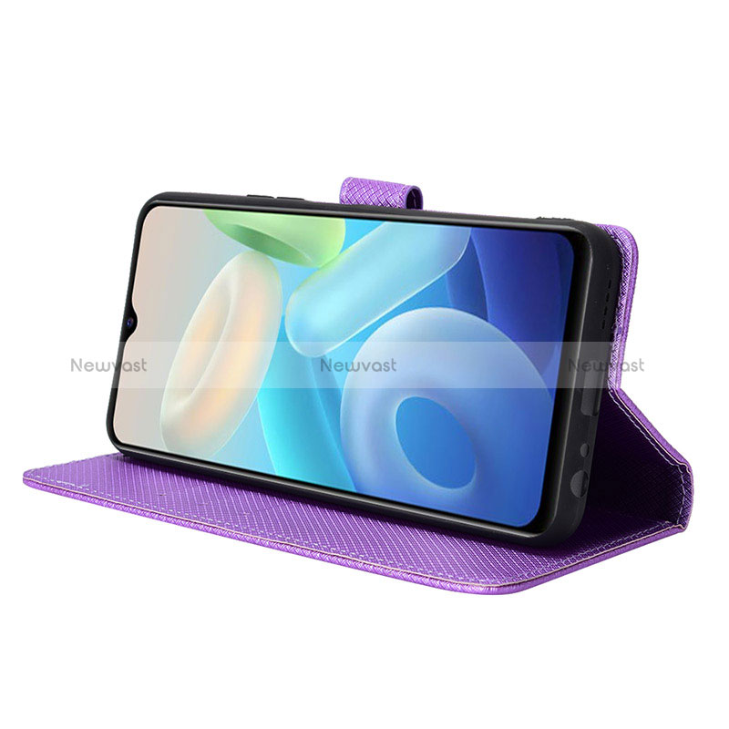Leather Case Stands Flip Cover Holder BY1 for Vivo T1 5G India