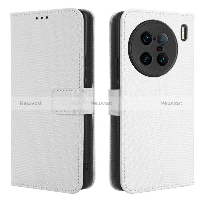 Leather Case Stands Flip Cover Holder BY1 for Vivo X90 Pro+ Plus 5G