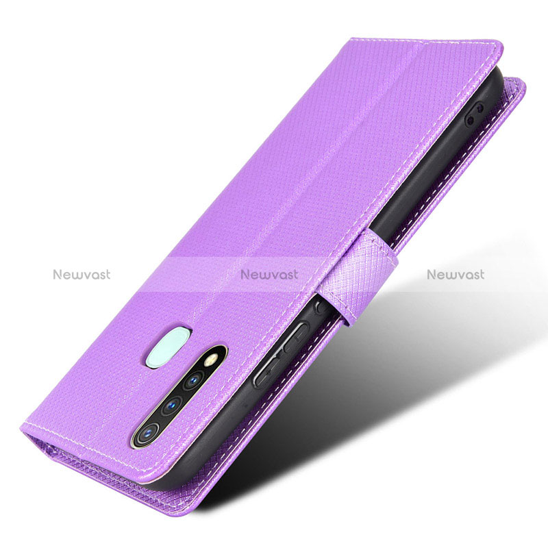 Leather Case Stands Flip Cover Holder BY1 for Vivo Y19