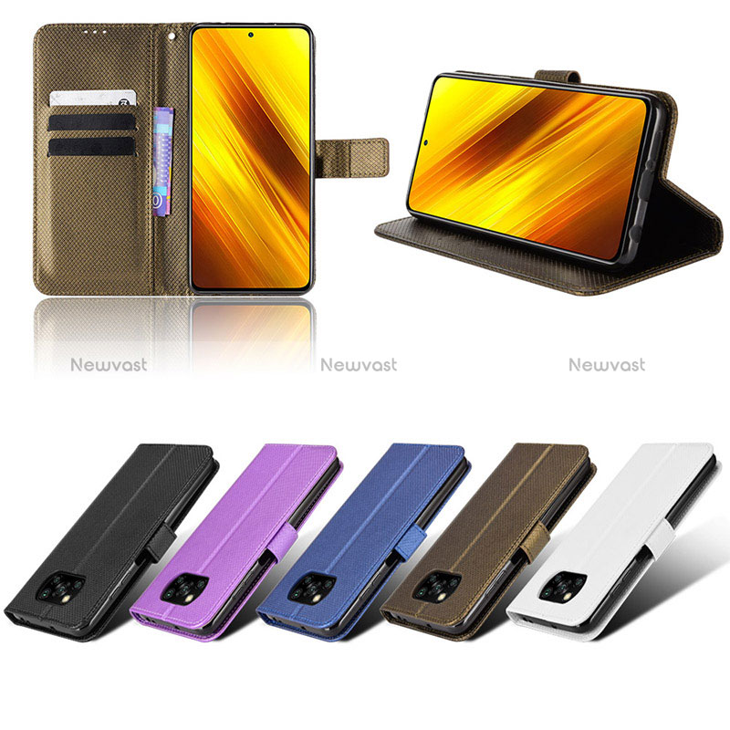 Leather Case Stands Flip Cover Holder BY1 for Xiaomi Poco X3 NFC