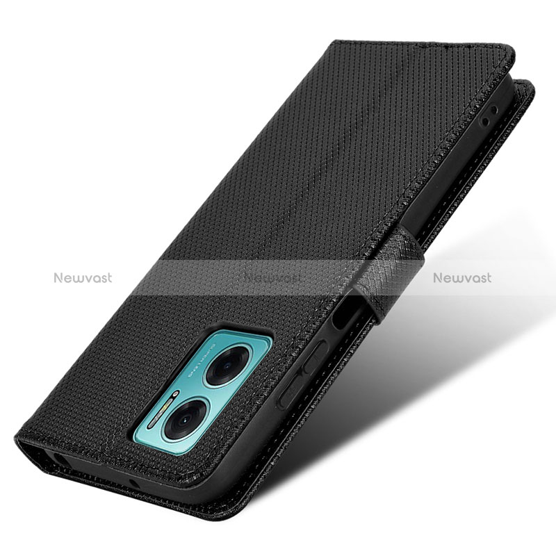 Leather Case Stands Flip Cover Holder BY1 for Xiaomi Redmi Note 11E 5G