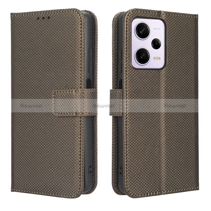 Leather Case Stands Flip Cover Holder BY1 for Xiaomi Redmi Note 12 Pro 5G