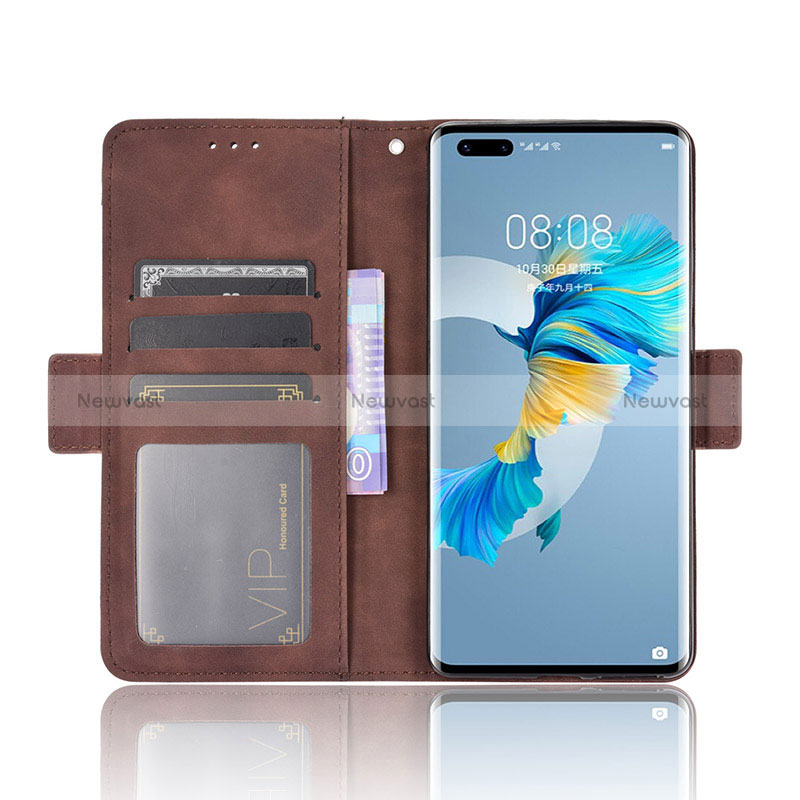 Leather Case Stands Flip Cover Holder BY2 for Huawei Mate 40 Pro